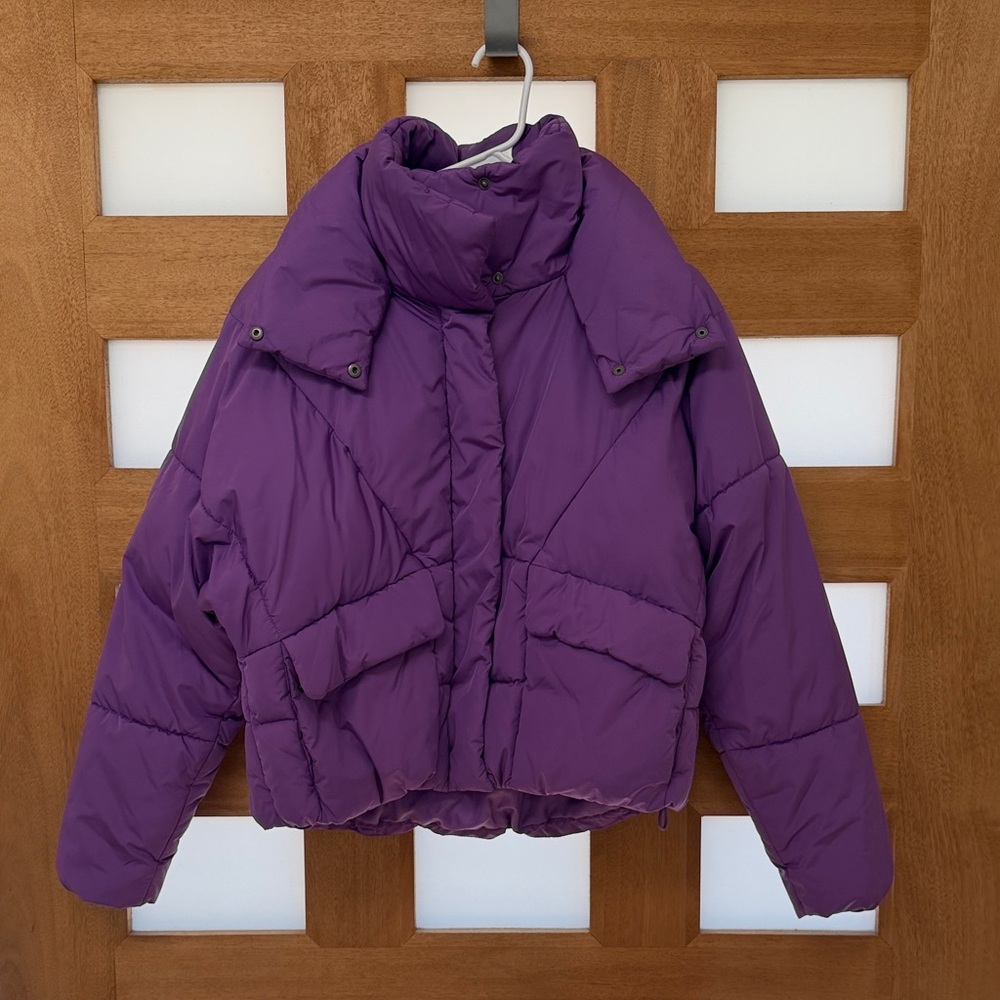 American Eagle Purple Puffer Jacket size Small